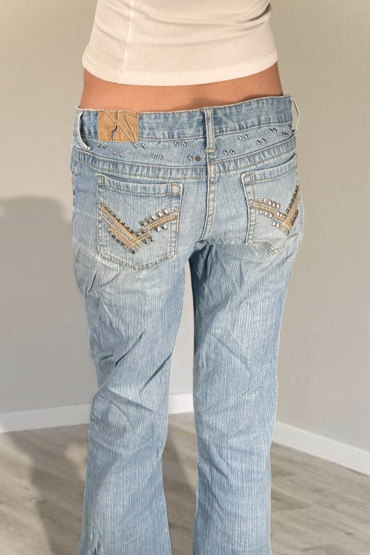 Lågmidjade jeans stl: S