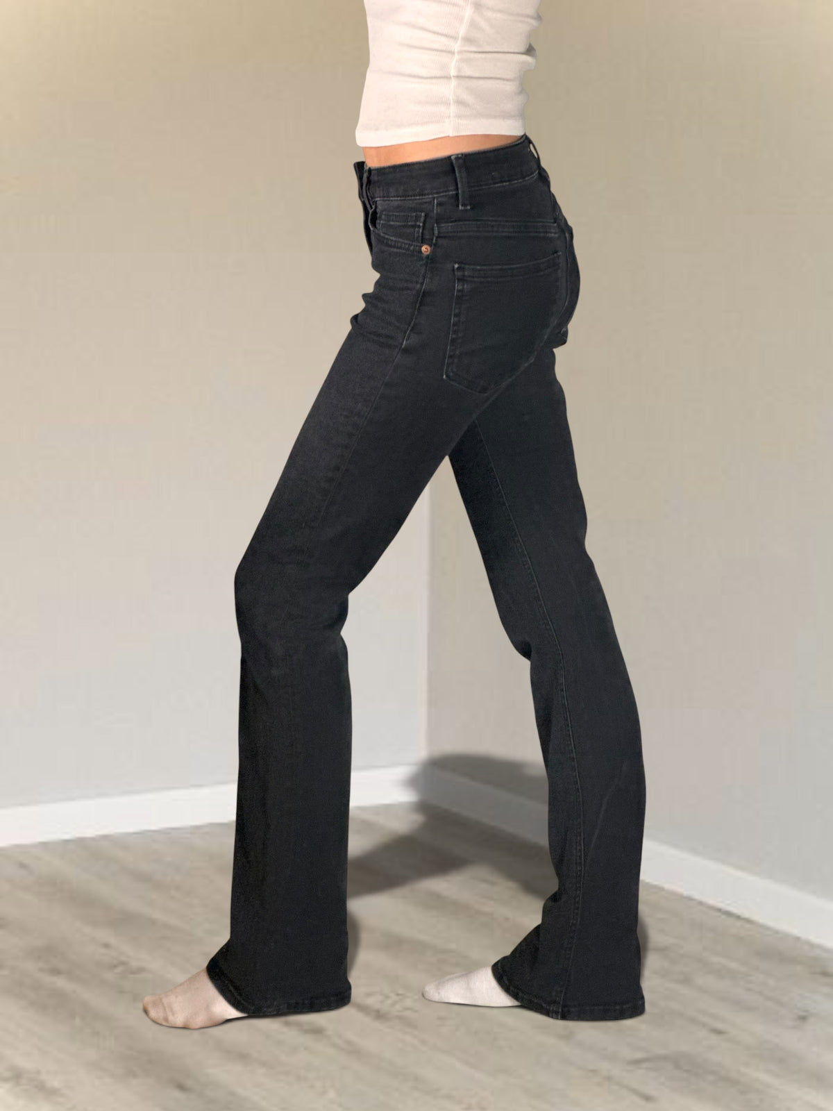 Utsvängda jeans stl: XS