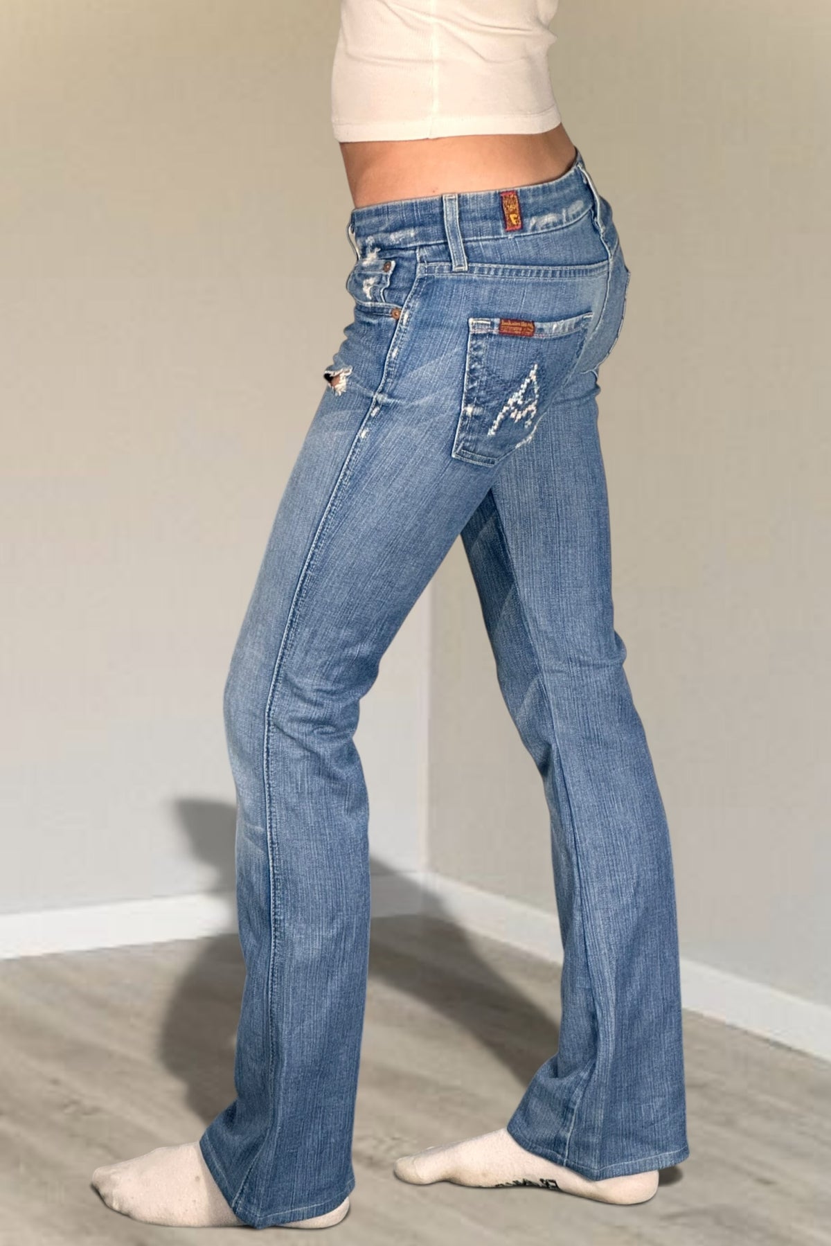 Lågmidjade jeans stl: XS